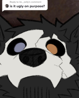 ambiguous_form ambiguous_gender black_body bone bone_mask heterochromia mask skull skull_mask solo dogguni aegos_(dogguni) canid canine mammal hi_res