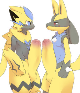 3_fingers anthro anthro_on_anthro balls big_penis biped black_body black_fur black_inner_ear black_markings blue_body blue_eyes blue_fur blue_whiskers blush blush_lines cheek_tuft chest_spike closed_smile duo erection eye_contact facial_markings facial_tuft fangs fingers foreskin fur genitals glans gloves_(marking) hand_spike head_markings huge_penis humanoid_genitalia humanoid_penis hyper hyper_genitalia hyper_penis leg_markings long_penis looking_at_another male male/male male_anthro markings mouth_closed multicolored_body multicolored_fur multicolored_penis neck_tuft nude nude_anthro nude_male partially_retracted_foreskin penile penis penises_touching pink_glans pink_penis pointy_ears prick_ears red_eyes simple_background smile spikes spikes_(anatomy) tail teeth tuft two_tone_penis whiskers white_background white_nose yellow_balls yellow_body yellow_fur yellow_penis yellow_tail pu_sukebe nintendo pokemon canid canine felid feline generation_4_pokemon generation_7_pokemon legendary_pokemon lucario mammal pokemon_(species) shiny_pokemon zeraora 2021 digital_drawing_(artwork) digital_media_(artwork)