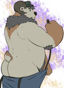 anthro bear beard butt caprine clothed clothing facial_hair gloves_(marking) half-dressed hat horn hybrid indigofactory looking_at_viewer looking_back male mammal markings obese overweight pants pants_down ram rear_view solo standing topless undressing zerostar
Rating: Questionable
Score: 3
User: beartraps
Date: October 08, 2014 anthro bear beard butt caprine clothed clothing facial_hair gloves_(marking) half-dressed hat horn hybrid indigofactory looking_at_viewer looking_back male mammal markings obese overweight pants pants_down ram rear_view solo standing topless undressing zerostar
Rating: Questionable
Score: 3
User: beartraps
Date: October 08, 2014