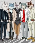 anthro group male male/male rockeythelombax canid canine canis mammal wolf lobo_(disambiguation) absurd_res hi_res