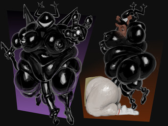 abstract_background animal_genitalia animal_penis anthro areola armor balls belly belly_overhang big_areola big_belly big_breasts big_butt big_moobs big_nipples black_body black_hair bottomless bottomless_anthro breasts brown_body brown_fur butt clothed clothing duo equine_genitalia equine_penis fat_arms floating floating_sex footwear from_behind_position fur genitals glistening glistening_belly glistening_body glistening_breasts glistening_butt glistening_genitalia glistening_legs glistening_penis hair huge_breasts hyper hyper_breasts kneeling kneeling_on_ground looking_at_another looking_down male male/male male_anthro melee_weapon moobs nipples obese obese_anthro obese_male obscured_face overweight overweight_anthro overweight_male penis reflective_body removing_headwear saggy_balls sex socks sword thick_thighs weapon white_body white_fur sightsear deltarune undertale_(series) asgore_dreemurr roaring_knight rudolph_holiday bovid caprine deer goat humanoid mammal monster new_world_deer reindeer hi_res busty_boy_(lore)