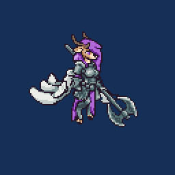 anthro antlers axe flying horn idle_animation simple_background transparent_background weapon wings bitassembly deer mammal new_world_deer reindeer 1:1 alpha_channel animated digital_media_(artwork) low_res pixel_(artwork) pixel_animation