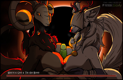 anthro anthro_on_anthro antlers areola biped breast_play breast_squish breasts breasts_frottage brown_body brown_fur brown_tail collaborative collaborative_sex collaborative_titfuck crossgender erection faceless_anthro faceless_character faceless_male female female/female fur genitals green_penis hair hand_under_breast holding_breast horn inner_ear_fluff jewelry looking_at_viewer male male/female necklace nipples nude nude_anthro nude_female nude_male penis sex squish tail teeth text titfuck tuft white_body white_fur white_hair white_tail wraps spiritelin bloodborne elden_ring elden_ring_nightreign fromsoftware sony_corporation sony_interactive_entertainment elin_(psychorodent) libra_creature_of_night vicar_amelia beast_(bloodborne) bovid caprine goat mammal snatyr 2025 absurd_res digital_drawing_(artwork) digital_media_(artwork) english_text hi_res
