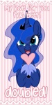 blue_body blue_eyes blue_feathers dialogue feathered_wings feathers female heart_symbol horn looking_at_viewer solo sparkles text wings steffy-beff friendship_is_magic hasbro my_little_pony mythology princess_luna_(mlp) equid equine mammal mythological_creature mythological_equine winged_unicorn 1:2 2013 english_text hi_res