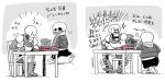 2:1 animated_skeleton bone brother_(lore) brothers_(lore) comic dialogue japanese_text male not_furry papyrus_(undertale) sans_(undertale) shocked sibling_(lore) skeleton surprise text translated undead undertale undertale_(series) yokoshimako