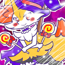 ambiguous_anthro ambiguous_gender anthro biped blush blush_stickers candy cape choker closed_smile clothing dessert digitigrade dutch_angle food front_view hat headgear headwear holding_candy holding_food holding_lollipop holding_object holidays jewelry lollipop looking_at_viewer mouth_closed necklace object_in_tail outline simple_background smile snout solo stick stick_in_tail tail witch_hat annyui0611 halloween nintendo pokemon braixen canid generation_6_pokemon mammal pokemon_(species) 1:1 2024 digital_drawing_(artwork) digital_media_(artwork) hi_res japanese_description portrait three-quarter_portrait translated_description
