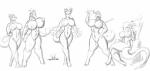 anthro big_breasts big_butt breasts butt crossgender curvy_figure female genitals group huge_breasts huge_butt mtf_crossgender non-mammal_breasts pussy simple_background tail thick_thighs wide_hips shinysteel activision european_mythology mythology spyro_the_dragon the_legend_of_spyro cynder cyril_(spyro) ignitus spyro terrador volteer dragon mythological_creature mythological_scalie scalie western_dragon monochrome