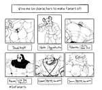 abs anthro body_hair clothing group male mask muscular muscular_anthro muscular_human muscular_male pecs skull_mask yongdasom aggretsuko arc_system_works dingaling_productions guilty_gear lifewonders lisa_the_painful sanrio shovel_knight six_fanarts_challenge tokyo_afterschool_summoners yacht_club_games garmr_(tas) haida_(aggretsuko) potemkin_(guilty_gear) shovel_knight_(character) snow_(tas) canid canine canis domestic_dog felid human hyena lion mammal pantherine spotted_hyena absurd_res hi_res meme monochrome