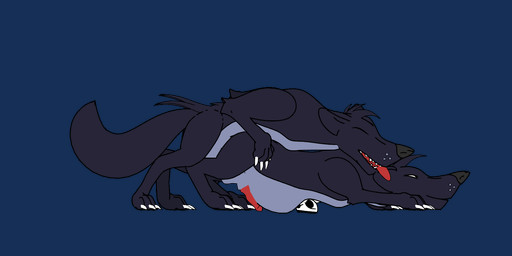 abdominal_bulge anal anal_vore anthro feral fully_inside genitals group male male/male partially_inside penetration penis ramrodding recursive_penetration sex trio vore vikbe-naughty mythology bandana_(character) canid canine canis mammal mythological_creature mythological_scalie scalie wolf 2:1 animated loop