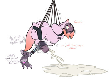 angry anthro balls bdsm begging belly belly_mouth big_balls big_belly big_penis blush bodily_fluids body_hair bondage bound cum doll duo erection excessive_cum excessive_genital_fluids gas_mask genital_fluids genital_piercing genitals hair hairy hitachi_magic_wand horn impatient male mask moan multiple_orgasms nipples nude orange_eyes orgasm overweight penile penis penis_milking piercing sex sex_toy standing suspension text tongue toying_partner vibrator vibrator_on_penis wand_vibrator zipper zipper_mouth sashaviel aviel chassidy ghost monster spirit 2018 digital_media_(artwork) english_text