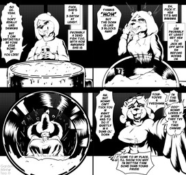 5_fingers anthro aroused beverage big_breasts black_text bodily_fluids bowl breasts bulging_breasts chin_tuft christian_cross christian_symbol clothed clothed_anthro clothed_female clothing constricted_pupils container covering covering_mouth cross cross_necklace crucifix cup curved_eyebrows date dialogue extended_arm eyebrows eyelashes eyewear eyewear_on_head facial_tuft fangs female fingernails fingers first_person_view freckles frown fur fur_tuft furaffinity_logo furniture glasses glasses_on_head glistening glistening_lips hair hand_on_object hand_on_table head_tilt head_turned heart_symbol holding_beverage holding_container holding_cup holding_object humanoid_hands imminent_sex inside iris jewelry licking lips logo looking_at_viewer looking_away looking_pleasured male male/female male_pov markings mature_anthro mature_female messy_hair mole_(marking) mommy_kink nails necklace open_frown open_mouth open_smile orgasm personality_change pointy_speech_bubble profanity pupils reaching_towards_viewer religion religious_symbol round_ears saliva saliva_on_tongue self_lick short_hair small_pupils smile smiling_at_viewer snout solo speech_bubble surprised sweat sweater table talking_to_viewer teeth text text_emphasis thick_bottom_lip thick_eyelashes thought_bubble tongue tongue_out topwear tuft turtleneck twitter_logo underline wet wet_body wet_fur gardenminttea christianity furaffinity nickelodeon t.u.f.f._puppy twitter counting_cougar cougar felid feline mammal 2023 absurd_res artist_name black_and_white comic digital_drawing_(artwork) digital_media_(artwork) english_text hi_res monochrome