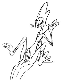 3_toes 5_fingers animal_genitalia anthro big_tail blush cloaca feet fin fingers genitals head_fin male masturbation open_mouth sex_toy simple_background solo spread_legs spreading tail toes toying_self white_background nal_wt nintendo pokemon cayde_the_inteleon generation_8_pokemon inteleon lizard pokemon_(species) reptile scalie monochrome sketch