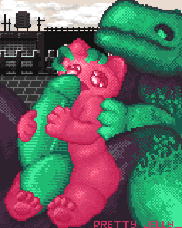 duo food genitals jelly_(food) knot penis size_difference slime prettyjelly rain_world videocult green_lizard_(rain_world) lizard_(rain_world) 4:5 digital_media_(artwork) hi_res pixel_(artwork) tagme