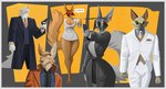 belt big_breasts black_nose black_sclera breasts broad_shoulders brown_body brown_eyes brown_fur cleavage_cutout clothed clothing condom condom_wrapper cutout dress ears_down ears_up eyebrows eyeliner facial_markings fangs_bared female fists_clenched fluffy fluffy_ears fluffy_tail frown fully_clothed fur gesture green_eyes grimace group gun hair hand_gesture handgun handkerchief head_markings jacket kerchief long_ears long_jacket looking_at_another low-angle_view makeup male markings muscular muscular_male necktie noir offering_to_viewer pistol pivoted_ears pockets pointing pointing_at_another pointing_gun_at_viewer ranged_weapon red_hair revolver sexual_barrier_device short_dress simple_background speech_bubble suit suit_jacket tail thick_eyebrows thick_thighs topwear vest weapon white_body white_fur yellow_body yellow_eyes yellow_fur hiverdose xplaysx ilia_(hiverdose) irv_(hiverdose) unnamed_character canid canine canis jackal mammal unknown_species wolf digital_media_(artwork) hi_res
