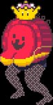 2021 alpha_channel animate_inanimate big_breasts breasts checkers cleavage clothed clothing crown darkner deltarune digital_media_(artwork) female fishnet_clothing headgear king_round legwear mario_bros nintendo not_furry open_mouth open_smile pixel_(artwork) shirt skimpy smile solo sprite standing stockings super_crown tank_top third-party_edit toony topwear undertale_(series) xonmean