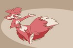 barefoot big_feet big_hands big_tail bottomless bottomless_male clothed clothing feet fluffy fluffy_tail fur head_tuft male red_body red_fur short short_male solo tablet_pen tail toony tuft softailfox softail_(softailfox) canid canine fox mammal red_fox true_fox 3:2