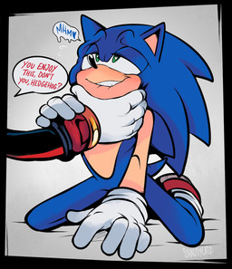 anthro asphyxiation bite biting_lip biting_own_lip blue_body choking clothing dialogue dominant dominant_male duo gloves green_eyes hand_on_neck handwear heart_pupils heart_symbol holding_neck kneeling male male/male neck_grab self_bite simple_background speech_bubble submissive submissive_male tail text shaddycatz sega sonic_the_hedgehog_(series) shadow_the_hedgehog sonic_the_hedgehog eulipotyphlan hedgehog mammal 2024 digital_drawing_(artwork) digital_media_(artwork) english_text hi_res watermark
