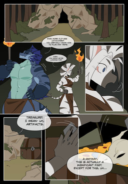 anthro bone cave dialogue duo female leather male male/female skull text torch treasure_chest 000atanerriaper000 mythology levi_(seline) raya_(bro1017) aquatic_dragon dragon equid equine mammal marine mythological_creature mythological_scalie scalie zebra absurd_res comic english_text hi_res