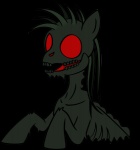 female hair hooves long_hair mane red_eyes short_hair solo bitterplaguerat hasbro my_little_pony story_of_the_blanks three_leaf_(mlp) equid equine horse mammal pony undead zombie 2012 alpha_channel