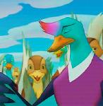 anthro glitter group male screencap solo_focus sparkles unknown_artist leafie_a_hen_into_the_wild ace_(ahitw) anas anatid anseriform avian bird dabbling_duck duck mallard animated low_res short_playtime thumbnail