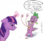 ballbusting balls blood castration cock_and_ball_torture dialog domination dragon english_text equine female female_domination feral friendship_is_magic gore grotesque horn horse linda_cadberry male mammal my_little_pony penis pony scalie shucked source_request spike_(mlp) tears text torture twilight_sparkle_(mlp) unicorn
Rating: Explicit
Score: -62
User: Stupid001
Date: May 04, 2013