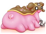 ambiguous_gender anthro anus bodily_fluids cum cum_in_ass cum_inside duo feral genital_fluids pink_body puffy_anus size_difference tongue tongue_out bboing nintendo pokemon domestic_cat felid feline felis gastrodon generation_4_pokemon mammal pokemon_(species) hi_res