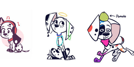 black_body black_fur black_nose black_spots blue_spots citrus_fruit female feral floppy_ears freckled_face freckles fruit_on_head fur halo holidays kerchief leg_markings male markings neckerchief neckwear orange_spots pink_inner_ear pink_kerchief pink_neckerchief pink_paws pommelo_(fruit) pommelo_on_head purple_paws red_spots ring_pop socks_(marking) spots spotted_body spotted_fur toony white_body white_fur white_spots higglytownhero 101_dalmatian_street 101_dalmatians carnival_(holiday) disney mardi_gras big_fee_(101_dalmatians) d.j._(101_dalmatians) da_vinci_(101_dalmatians) dolly_(101_dalmatians) fergus_(101_dalmatians) canid canine canis dalmatian domestic_dog fox mammal murid murine rat red_fox rodent true_fox