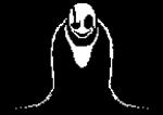 bone breath clothing glitch not_furry panting simple_background skeleton smile solo epilepsy_warning fatz_geronimo undertale undertale_(series) gaster animated_skeleton undead animated monochrome short_playtime