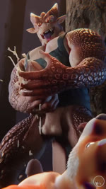 5_fingers anthro balls big_muscles big_pecs big_penis biped bodily_fluids bottomless brown_body brown_scales clothed clothing cum cum_drip cum_on_hand cumshot dripping duo ejaculation erection excessive_cum excessive_genital_fluids fangs fingers fur genital_fluids genitals holding_penis humanoid_genitalia humanoid_penis looking_at_viewer low-angle_view lying male male/male masturbation muscular muscular_anthro muscular_male nude open_mouth open_smile orange_body orange_fur outside pecs penile penile_masturbation penis pink_penis plant saggy_balls scales shirt smile standing tank_top teeth tongue tongue_out topwear tree white_body white_fur ash_the_komodo maxwellshiba mythology dragon_(maxwellshiba) lunjy_(maxwellshiba) dragon mythological_creature mythological_scalie scalie 3d_(artwork) 3d_animation animated artist_collaboration digital_media_(artwork) hi_res no_sound short_playtime webm