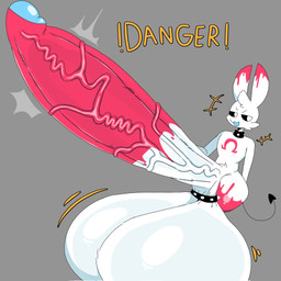 anthro balls big_balls big_penis genitals glans huge_balls huge_penis humanoid_genitalia humanoid_penis hyper hyper_balls hyper_genitalia hyper_penis male omega_symbol penis red_penis solo spade_tail tail vein veiny_penis white_body white_eyes lokbunny17 lok_bunny demon lagomorph leporid mammal rabbit 1:1 hi_res