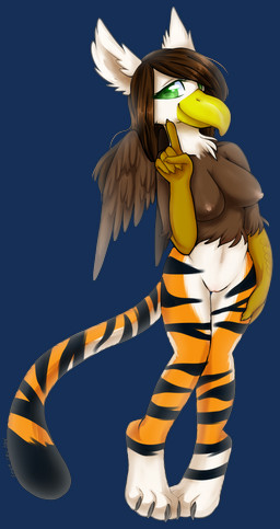 5_fingers anthro beak biped brown_hair feathered_wings feathers female fingers green_eyes hair looking_at_viewer simple_background smile solo tail tiptoes transparent_background wings year ambunny mythology accipitrid accipitriform avian bird eagle felid gryphon mammal mythological_avian mythological_creature pantherine tiger 2014 alpha_channel hi_res