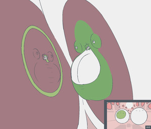 air_inflation bandage belly belly_expansion big_belly big_breasts black_clothing black_eyebrows blush body_inflation bottomwear breast_expansion breasts clothing duo expansion eyebrows female forehead_gem gem green_bottomwear green_clothing green_eyes green_gem green_hair green_pants hair heart_symbol huge_belly huge_breasts hyper hyper_belly hyper_breasts hyper_inflation immobile inflation not_furry pants pink_background simple_background smile spherical_inflation teeth text tight_clothing white_body bo-the-sno nintendo pokemon gardevoir generation_3_pokemon generation_5_pokemon humanoid legendary_pokemon meloetta meloetta_(aria_form) pokemon_(species) 2019 colored comic digital_media_(artwork) english_text hi_res