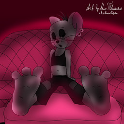 anthro dance_club feet female foot_focus furniture humanoid_feet on_sofa plantigrade relaxation sitting sitting_on_sofa sofa soles solo teasing toes thunderbirdfeetlover metro-goldwyn-mayer tom_and_jerry dani_mouse fan_character mammal mouse murid murine rodent 1:1 hi_res