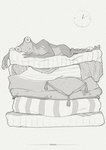 4_fingers ambiguous_gender anthro bed clock feet fingers furniture insomnia lying mattress nude on_bed pillow solo toes wide_eyed alsares the_princess_and_the_pea amphibian frog 2021 digital_media_(artwork) hi_res