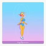 anthro bra clothing female female_anthro solo sports_bra sportswear underwear lazydynamisme activision crash_bandicoot_(series) pirate_tawna bandicoot mammal marsupial 1:1 absurd_res hi_res