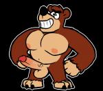 anthro balls brown_body brown_fur erection fur genitals humanoid_genitalia humanoid_penis male nude penis solo charmcharmcharm banjo-kazooie rareware banjo_(banjo-kazooie) bear mammal 2019 alpha_channel