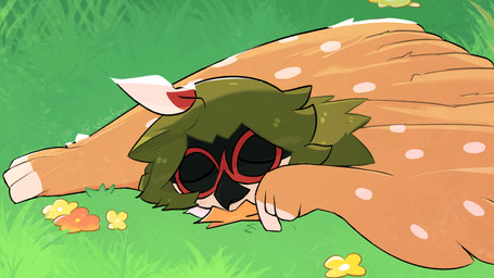 anthro beak feather_hands feathers male plant solo wings syleaf nintendo pokemon avian bird decidueye generation_7_pokemon owl pokemon_(species) animated animated_gif hi_res short_playtime