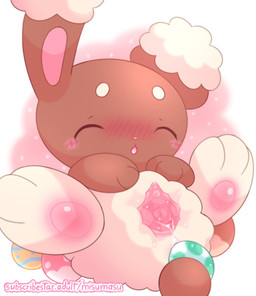 bodily_fluids egg female feral genital_fluids genitals oviposition pawpads pokemon_egg solo spread_legs spreading vaginal_fluids vulva young young_female misumasu nintendo pokemon buneary generation_4_pokemon pokemon_(species) hi_res