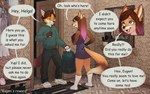 2017 5_fingers anthro canid canine clothed clothing comic comic_sans dialogue digital_media_(artwork) english_text eugen_(iskra) exclamation_point female fingers forced_smile fox fully_clothed fur hair helga_(iskra) hoodie iskra looking_at_another male mammal number page_number question_mark shaded smile standing text topwear url