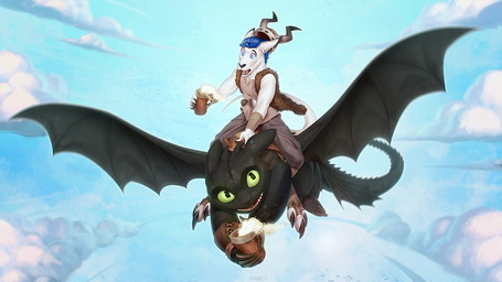 3_toes 5_fingers alcohol anthro arm_wraps armor beer belt beverage black_body black_scales black_skin blue_eyes blue_hair bottomwear claws clothed clothing container cup day duo feet feral fingers flying front_view fully_clothed fur green_eyes hair headgear helmet holding_container holding_cup holding_object horn horned_helmet looking_at_viewer male membrane_(anatomy) membranous_wings open_mouth outside pants saddle scales shirt short_hair sky smile spread_wings straddling tail toes topwear tunic vest white_body white_fur wings wraps kyander dreamworks european_mythology how_to_train_your_dragon mythology hiccup_horrendous_haddock_iii toothless dragon fury_(httyd) kangaroo macropod mammal marsupial mythological_creature mythological_scalie night_fury scalie western_dragon 16:9 hi_res widescreen