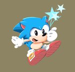 anthro black_eyes blue_body blue_fur brown_background clothing footwear fur gesture gloves hand_gesture handwear male open_mouth open_smile shoes simple_background smile solo star thumbs_up mennnntaiko classic_sonic_(universe) sega sonic_the_hedgehog_(series) classic_sonic sonic_the_hedgehog eulipotyphlan hedgehog mammal 2019 hi_res