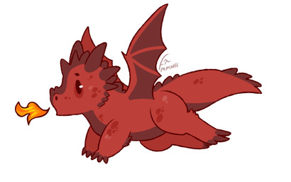 black_horn black_tail black_wings breath_powers chibi elemental_manipulation feral fire fire_breathing fire_manipulation glistening glistening_eyes horn male membrane_(anatomy) membranous_wings red_tail side_view simple_background simple_eyes solo tail white_background wings swampjaws mythology morem_(imperator_caesar) dragon mythological_creature mythological_scalie scalie 16:10 signature widescreen