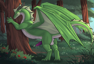 anus balls belly bodily_fluids butt claws dripping feral fin genital_fluids genitals green_body horn looking_at_viewer male membrane_(anatomy) membranous_wings non-mammal_balls penis solo tail white_belly wings conditional_dnp zenrii european_mythology mythology ezra_(maxderpy3d) dragon mythological_creature mythological_scalie scalie western_dragon absurd_res hi_res