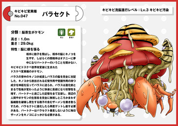 bodily_fluids border cum fungus genital_fluids genitals mushroom penis pokedex pokedex_entry pokedex_number red_border simple_background text white_background nikunigushii nintendo pokemon arthropod elemental_creature fungi_fauna generation_1_pokemon insect mammal paras parasect pokemon_(species) absurd_res hi_res japanese_text translation_request