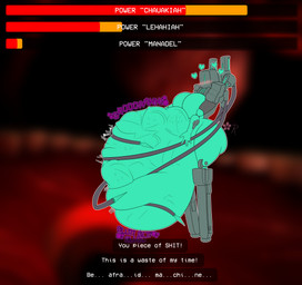abdominal_bulge belly big_belly big_breasts blurred_background blush breasts digestion digestion_noises featureless_breasts female female_pred female_prey game_ui gameplay_mechanics green_body grey_body gui health_bar heart_symbol huge_belly huge_breasts humanoid_pred hyper hyper_belly machine multicolored_body not_furry overweight overweight_female overweight_humanoid prey_outline robot_pred screencap screencap_background side_butt solo tendrils text thick_thighs vore wide_hips wire prismrose new_blood_interactive ultrakill mindflayer_(ultrakill) humanoid robot robot_humanoid 2026 absurd_res digital_drawing_(artwork) digital_media_(artwork) english_text hi_res