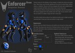 anthro armor bdsm bondage bound clothing dominant drone enforcer exoskeleton femboy footwear gas_mask harness high_heels latex male mask null_balls null_bulge plantigrade police profanity raised_heel security shoes solo text visor rubberjett rubbersolutions nintendo pokemon swat generation_7_pokemon lycanroc pokemon_(species) absurd_res english_text hi_res model_sheet