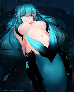 2_penises animal_genitalia animal_penis big_penis blush breasts cetacean_genitalia cetacean_penis erection genital_slit genitals gynomorph hair hemipenes huge_penis intersex long_penis looking_at_viewer monster_girl_(genre) multi_genitalia multi_penis nipples nude penis prehensile_penis simple_background solo split_form tapering_penis thalia_phoebe_iiara thick_penis tongue tongue_out vein wet likunea aquatic humanoid mammal merfolk absurd_res digital_media_(artwork) hi_res herm_(lore)