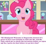 1:1 2014 blue_eyes bsting earth_pony english_text equid equine female feral friendship_is_magic fur hair hasbro horse mammal my_little_pony pink_body pink_fur pink_hair pinkie_pie_(mlp) pony smile solo text