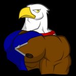 anthro beak biceps big_pecs blue_clothing clothed clothing huge_pecs looking_at_viewer male male_anthro multicolored_body muscular muscular_anthro muscular_male nipple_outline nipple_slip nipple_zipper nipples pecs shirt solo top_tank_meme topwear yellow_beak yellow_eyes wolfoxokamichan meme_clothing american_eagle accipitrid accipitriform avian bald_eagle bird eagle sea_eagle 1:1 alpha_channel hi_res meme