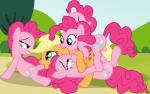 all_fours anal animal_genitalia applejack_(mlp) badumsquish balls blonde_hair blue_eyes cutie_mark dickgirl doggystyle ear_biting equine erection fellatio female feral foursome friendship_is_magic from_behind fur gangbang grass green_eyes group group_sex hair half-closed_eyes horse horsecock intersex lying mammal my_little_pony nude open_mouth oral oral_sex orange_fur outside penetration penis pink_hair pinkie_pie_(mlp) pony sex sky smile tree vaginal
Rating: Explicit
Score: 19
User: Pony³
Date: February 24, 2014